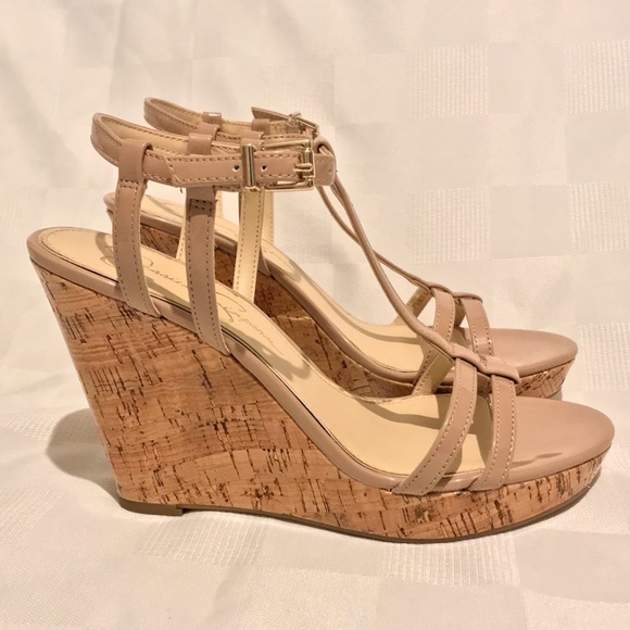 Jessica Simpson Shoes - Like NEW! Jessica Simpson Nude Wedges